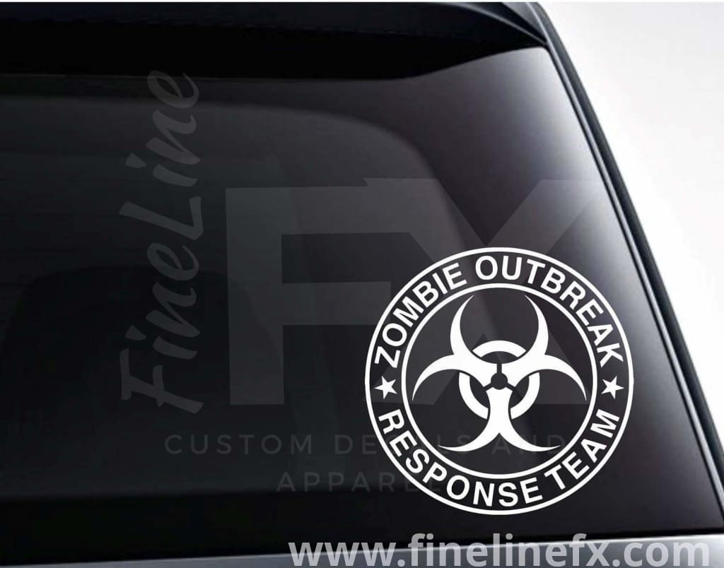 Zombie Outbreak Response Team Vinyl Decal Sticker - FineLineFX