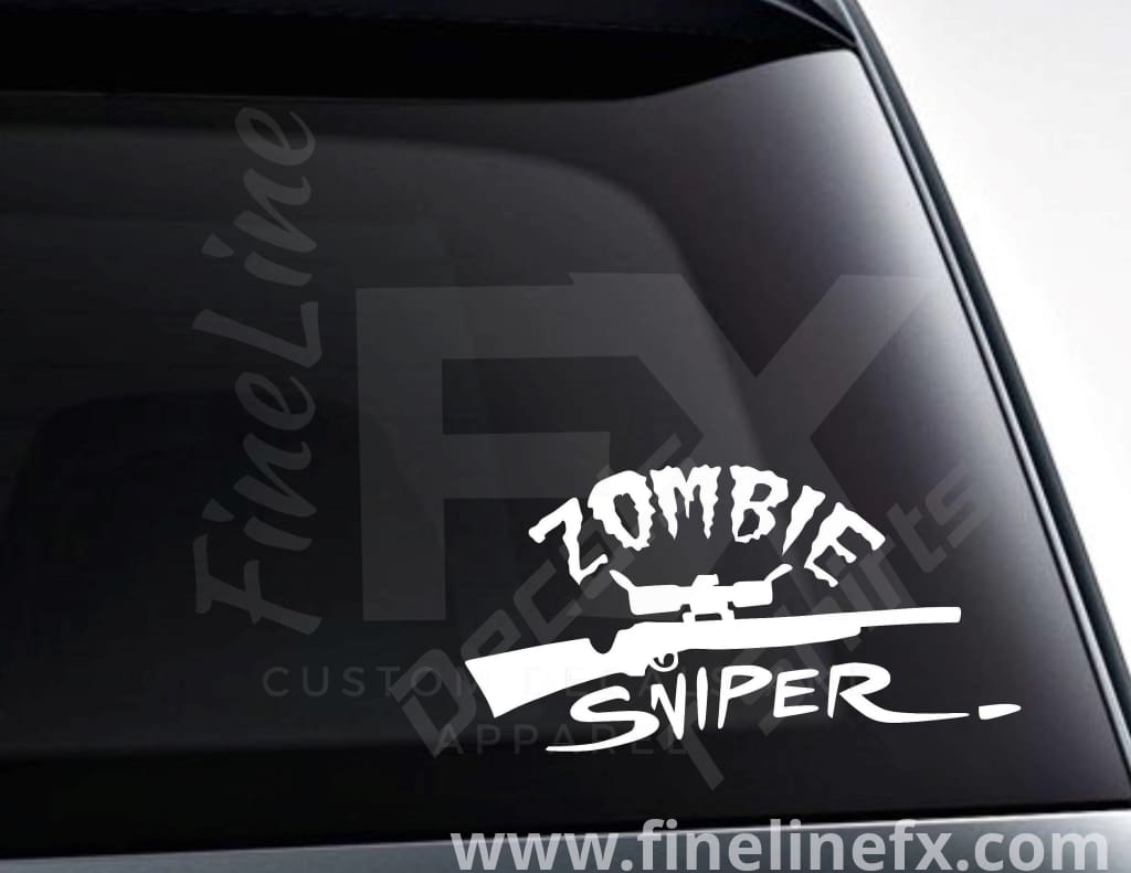 Zombie Sniper Vinyl Decal Sticker - FineLineFX